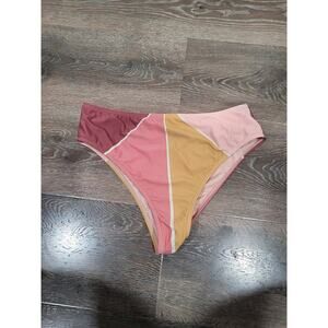 Billabong Women's Swim‎ Bikini Bottom Color Block Pink size M/L